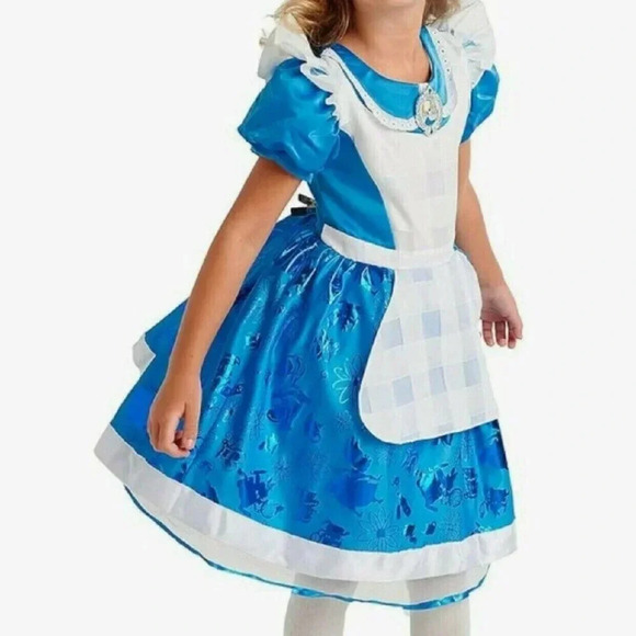 Disney Store Alice In Wonderland Dress - Girls 5/6 - Picture 2 of 7
